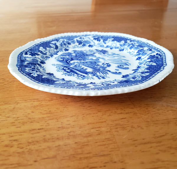 Vintage Wood & Sons Seaforth Blue 7" Dessert Plate Staffordshire England