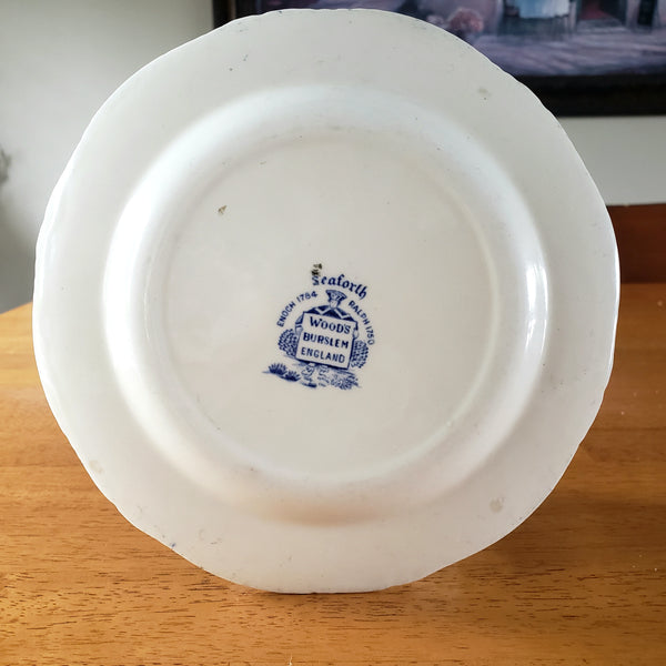 Vintage Wood & Sons Seaforth Blue 7" Dessert Plate Staffordshire England