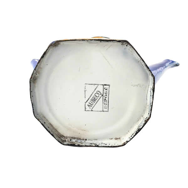 Vintage Art Deco Enamelware French Biggin Coffee Pot by Aubeco