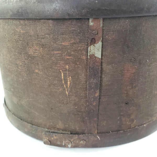 Rustic Primitive Bentwood Dry Grain Measure Metal Bands - 4 Quart Size