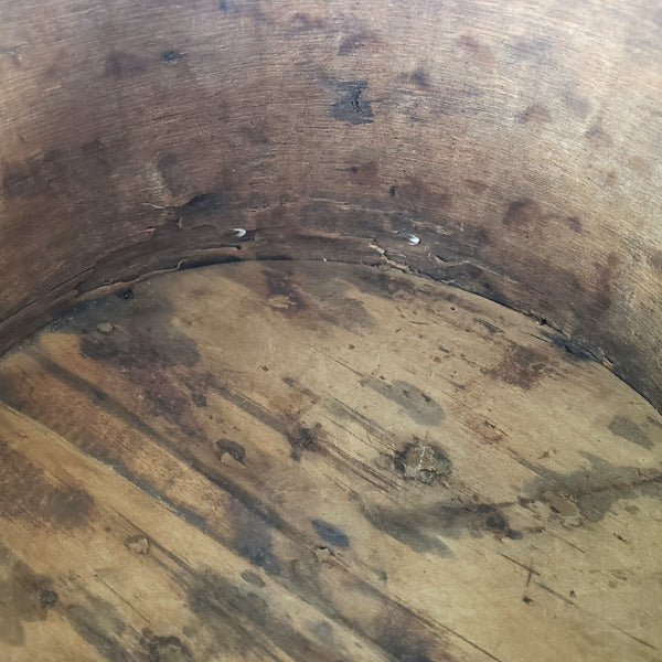 Rustic Primitive Bentwood Dry Grain Measure Metal Bands - 4 Quart Size