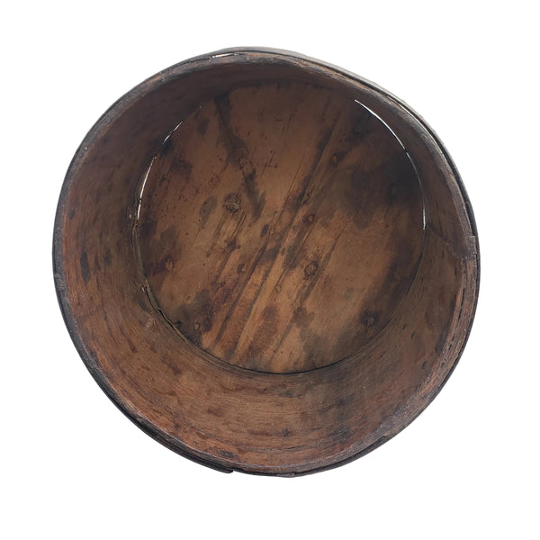 Rustic Primitive Bentwood Dry Grain Measure Metal Bands - 4 Quart Size