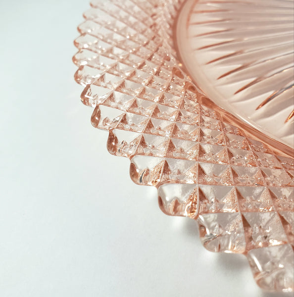 Pink Depression Glass Dinner Plates Set of 4 Miss America Pattern Anchor Hocking