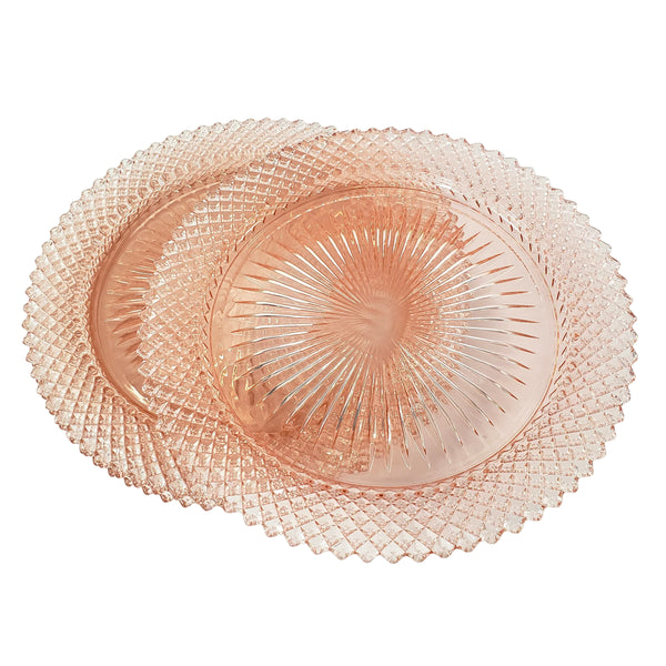 Pink Depression Glass Dinner Plates Set of 4 Miss America Pattern Anchor Hocking