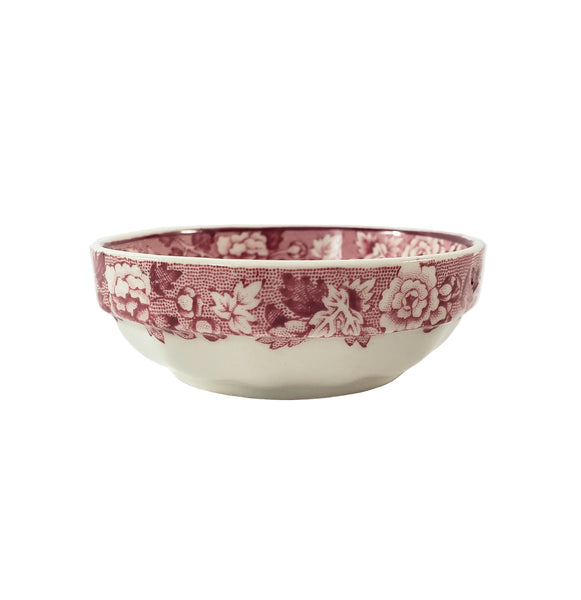 Vintage Pink Transferware Small Salt Dips Set of 4 Wood & Sons English Scenery England