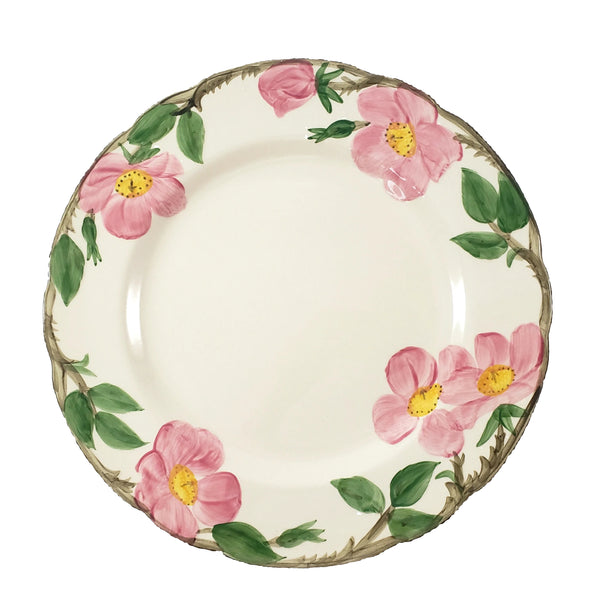 Vintage Franciscan Desert Rose Hand Painted Dinner Plates Set of 4 ~ TV Mark
