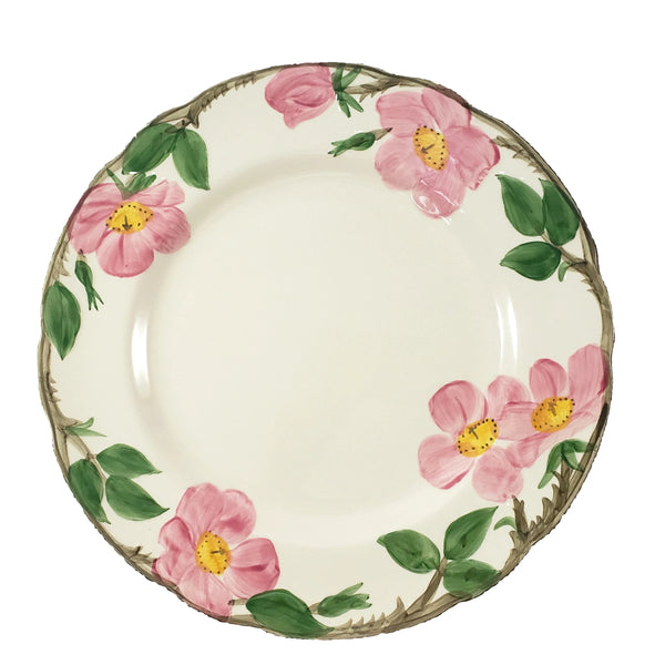 Vintage Franciscan Desert Rose Hand Painted Dinner Plates Set of 4 ~ TV Mark