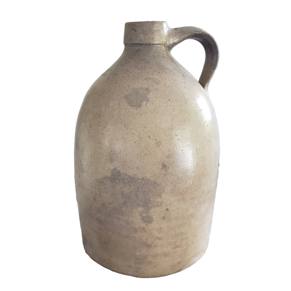 Antique Glazed Stoneware 1 Gallon Jug Evan Jones Pittston Pennsylvania