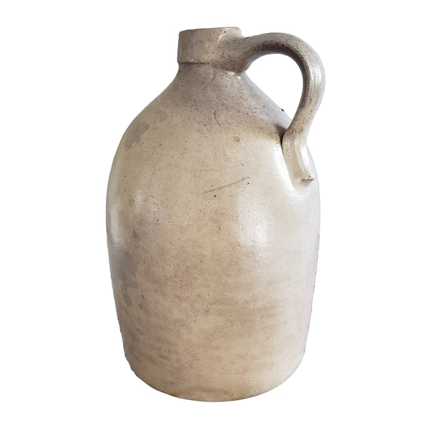 Antique Glazed Stoneware 1 Gallon Jug Evan Jones Pittston Pennsylvania