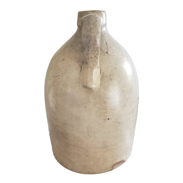 Antique Glazed Stoneware 1 Gallon Jug Evan Jones Pittston Pennsylvania