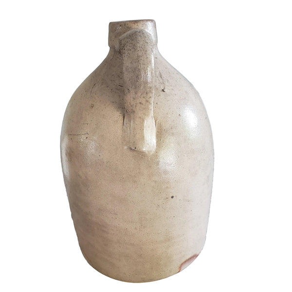 Antique Glazed Stoneware 1 Gallon Jug Evan Jones Pittston Pennsylvania