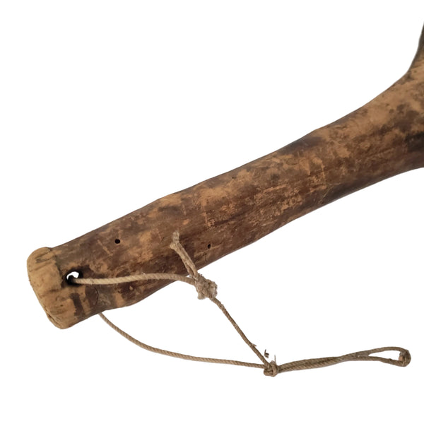 Primitive Hand-Hewn Wooden Shoulder Yoke 36" Authentic Rustic Farm Accent