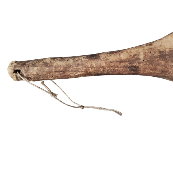Primitive Hand-Hewn Wooden Shoulder Yoke 36" Authentic Rustic Farm Accent