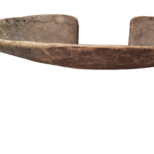 Primitive Hand-Hewn Wooden Shoulder Yoke 36" Authentic Rustic Farm Accent