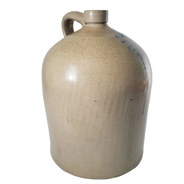 Antique 3 Gallon Salt Glazed Stoneware Jug Cobalt Blue Slip Trailing Bee Sting Decoration