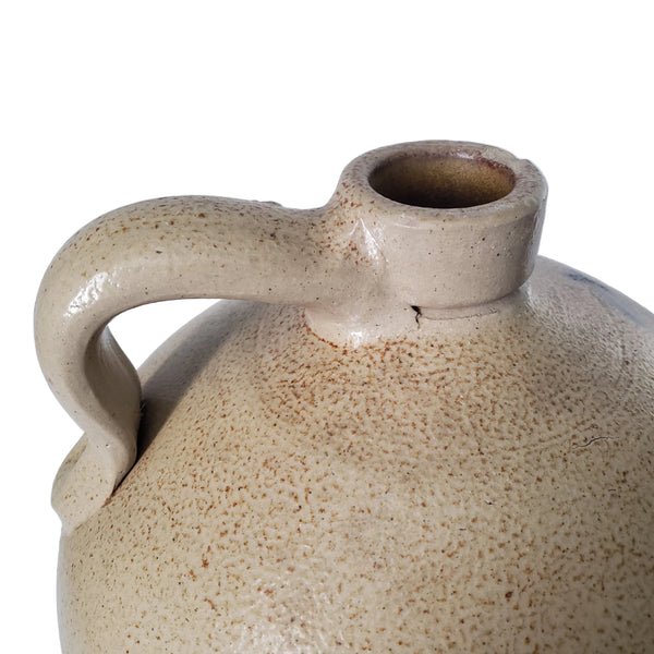 Antique 3 Gallon Salt Glazed Stoneware Jug Cobalt Blue Slip Trailing Bee Sting Decoration