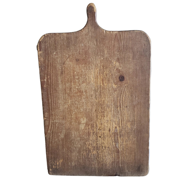 Antique Large Rustic Farmhouse Wooden Bread Board with Handle 30"