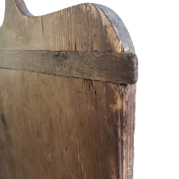 Antique Large Rustic Farmhouse Wooden Bread Board with Handle 30"