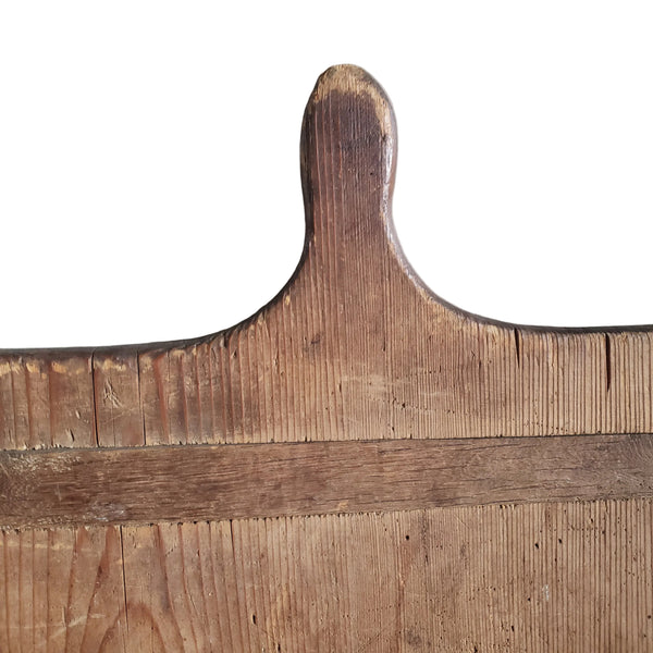 Antique Large Rustic Farmhouse Wooden Bread Board with Handle 30"