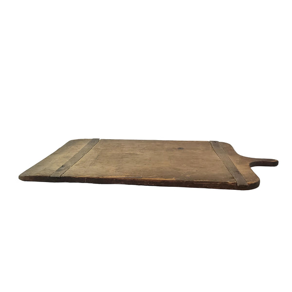 Antique Large Rustic Farmhouse Wooden Bread Board with Handle 30"