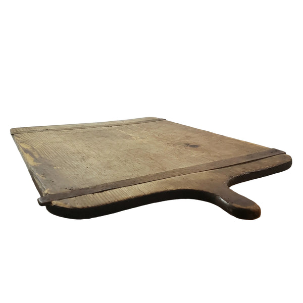 Antique Large Rustic Farmhouse Wooden Bread Board with Handle 30"