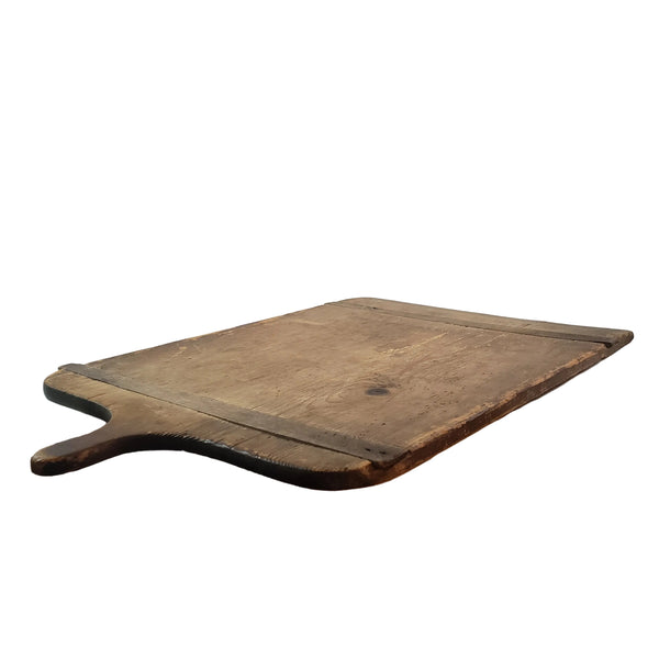 Antique Large Rustic Farmhouse Wooden Bread Board with Handle 30"
