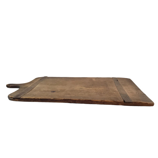 Antique Large Rustic Farmhouse Wooden Bread Board with Handle 30"