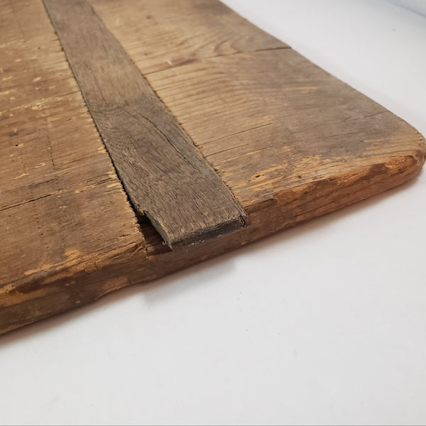 Antique Large Rustic Farmhouse Wooden Bread Board with Handle 30"