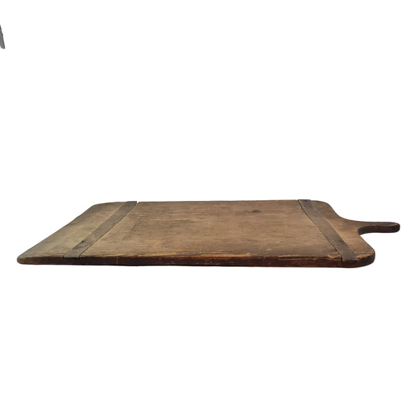 Antique Large Rustic Farmhouse Wooden Bread Board with Handle 30"