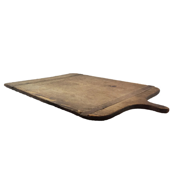 Antique Large Rustic Farmhouse Wooden Bread Board with Handle 30"