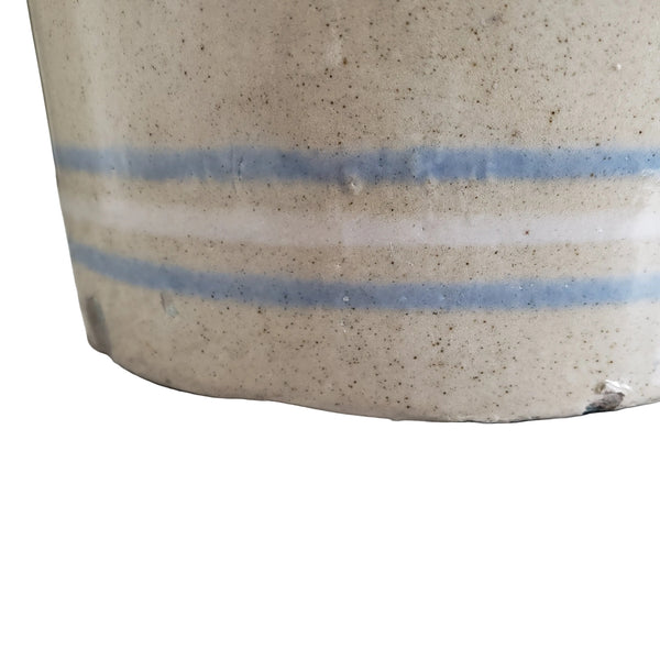 Antique Blue & White Banded Stoneware Jug 1 Gallon R.C.P. Co. Akron, Ohio