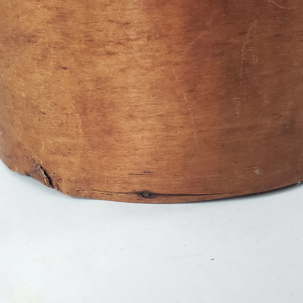 Vintage Round Bentwood Pantry Box with Lid Finger Lap Joint Americana Kitchen Storage