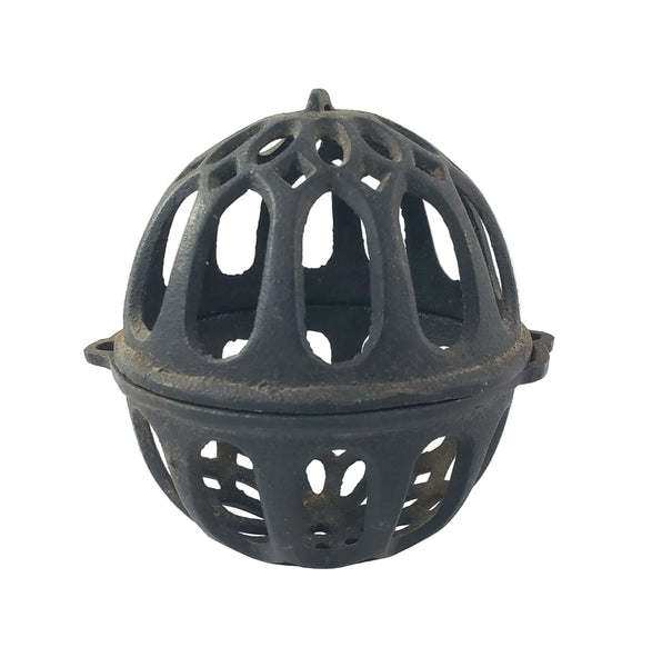 Antique Cast Iron Round String Holder Dispenser 4" General Store String Keeper