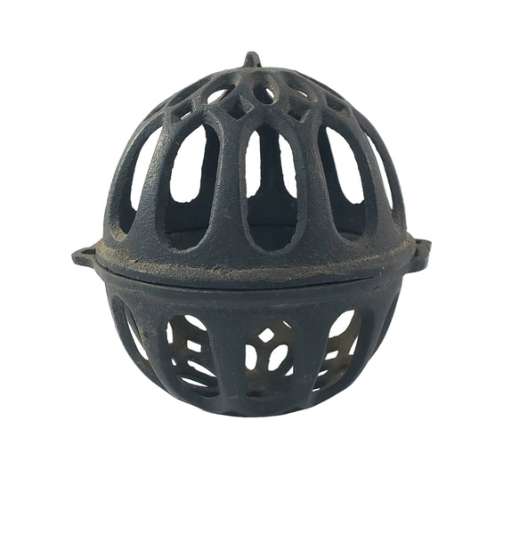 Antique Cast Iron Round String Holder Dispenser 4" General Store String Keeper