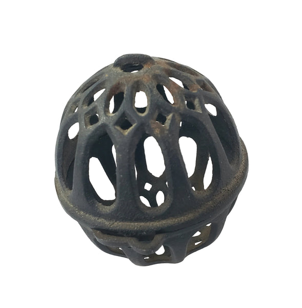 Antique Cast Iron Round String Holder Dispenser 4" General Store String Keeper