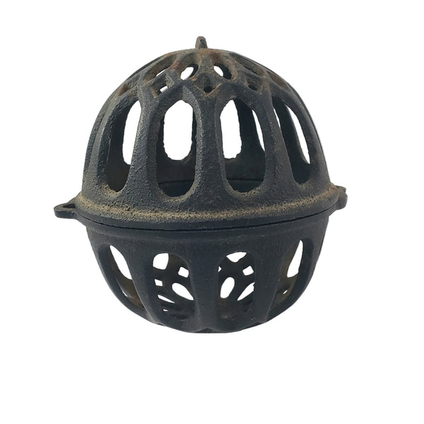 Antique Cast Iron Round String Holder Dispenser 4" General Store String Keeper