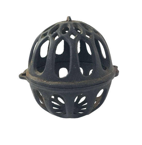 Antique Cast Iron Round String Holder Dispenser 4" General Store String Keeper