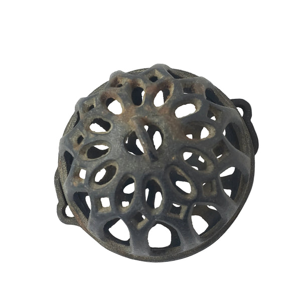 Antique Cast Iron Round String Holder Dispenser 4" General Store String Keeper