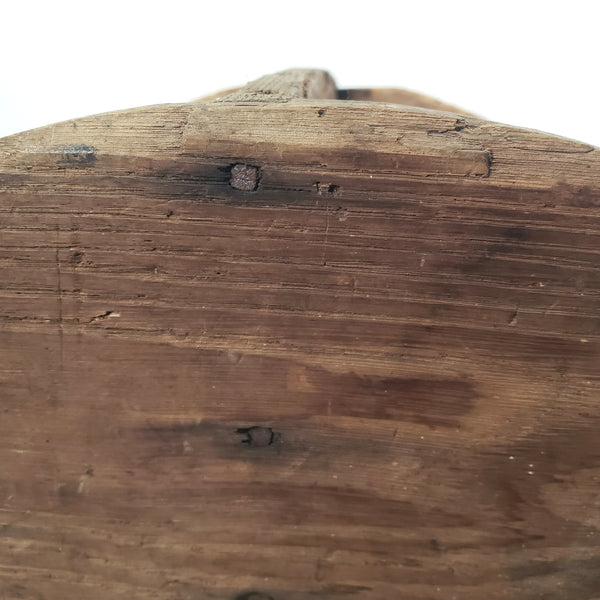 Large Rustic Carpenter's Wooden Tool Caddy Tool 6 Compartments Farmhouse Centerpiece