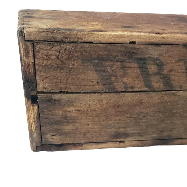Large Rustic Carpenter's Wooden Tool Caddy Tool 6 Compartments Farmhouse Centerpiece