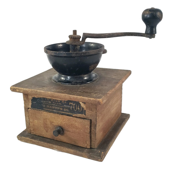 Antique Hand-Crank Arcade Favorite Mill 700 Coffee Grinder Mill Freeport Illinois
