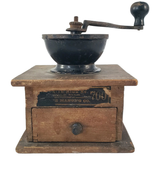 Antique Hand-Crank Arcade Favorite Mill 700 Coffee Grinder Mill Freeport Illinois