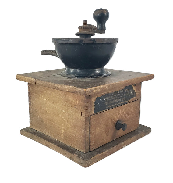 Antique Hand-Crank Arcade Favorite Mill 700 Coffee Grinder Mill Freeport Illinois