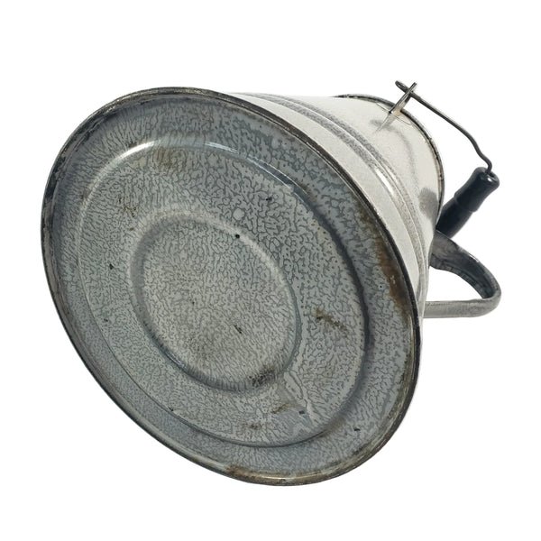 Antique Gray Enamelware Chuckwagon Cowboy Coffee Pot 1 Gallon