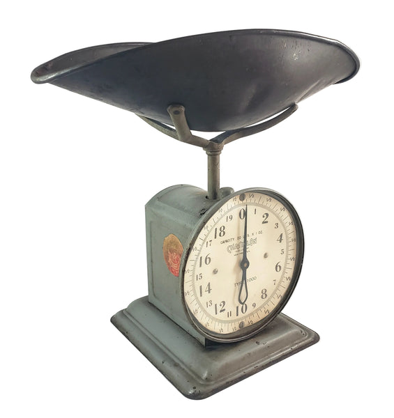Antique Chatillon Kitchen Produce Scale With Tin Scoop Early 1900s