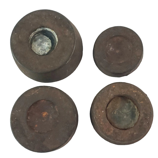 Antique Cast Iron Mercantile Balance or Beam Scale Weights Collection of 5