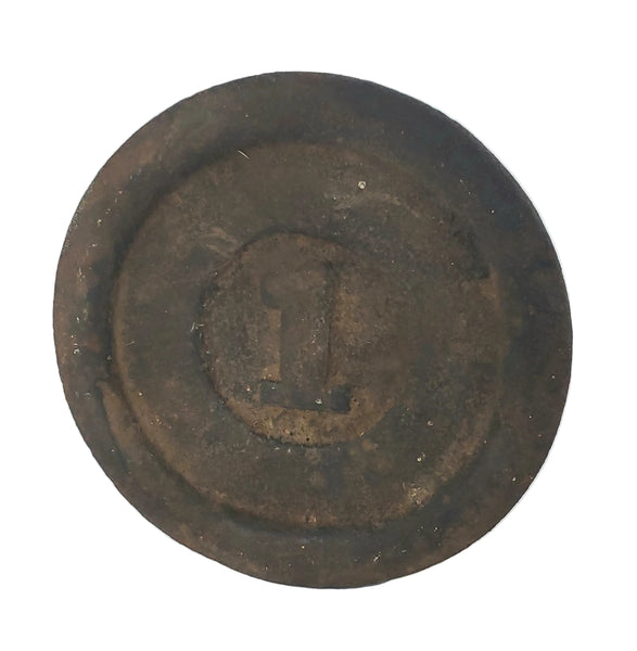 Antique Cast Iron Mercantile Balance or Beam Scale Weights Collection of 5