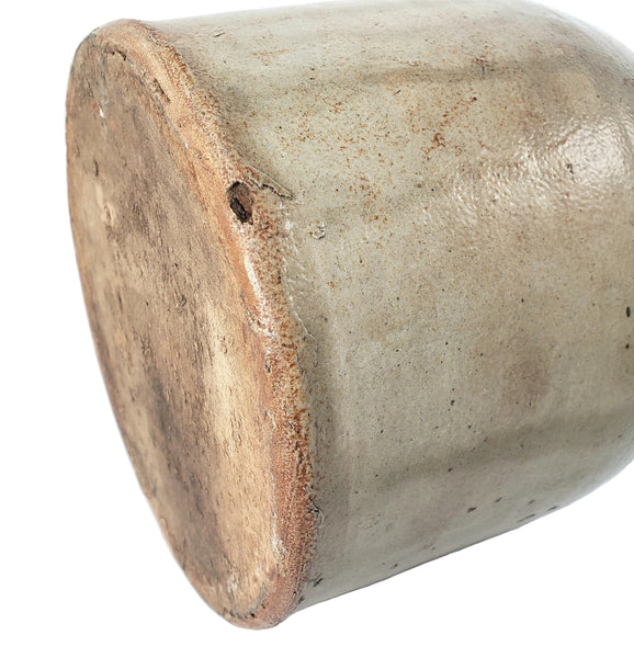 Antique Salt Glazed Stoneware Jug 1 Gallon Applied Strap Handle