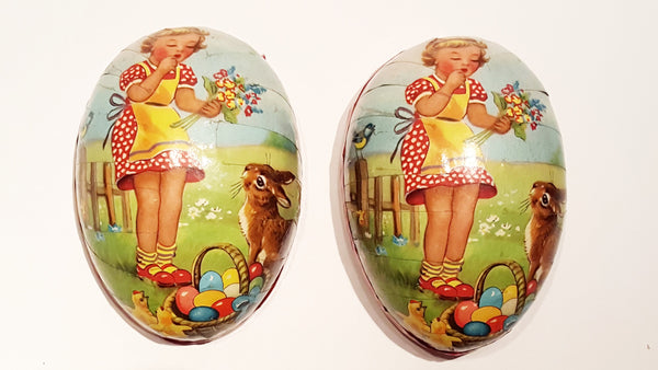 Vintage Paper Mache Egg Containers -  Made in Western Germany