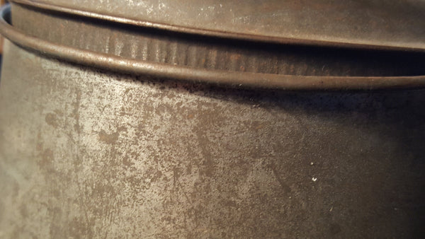 Antique Tin Coffee Pot With Soldered Seams, 1800's